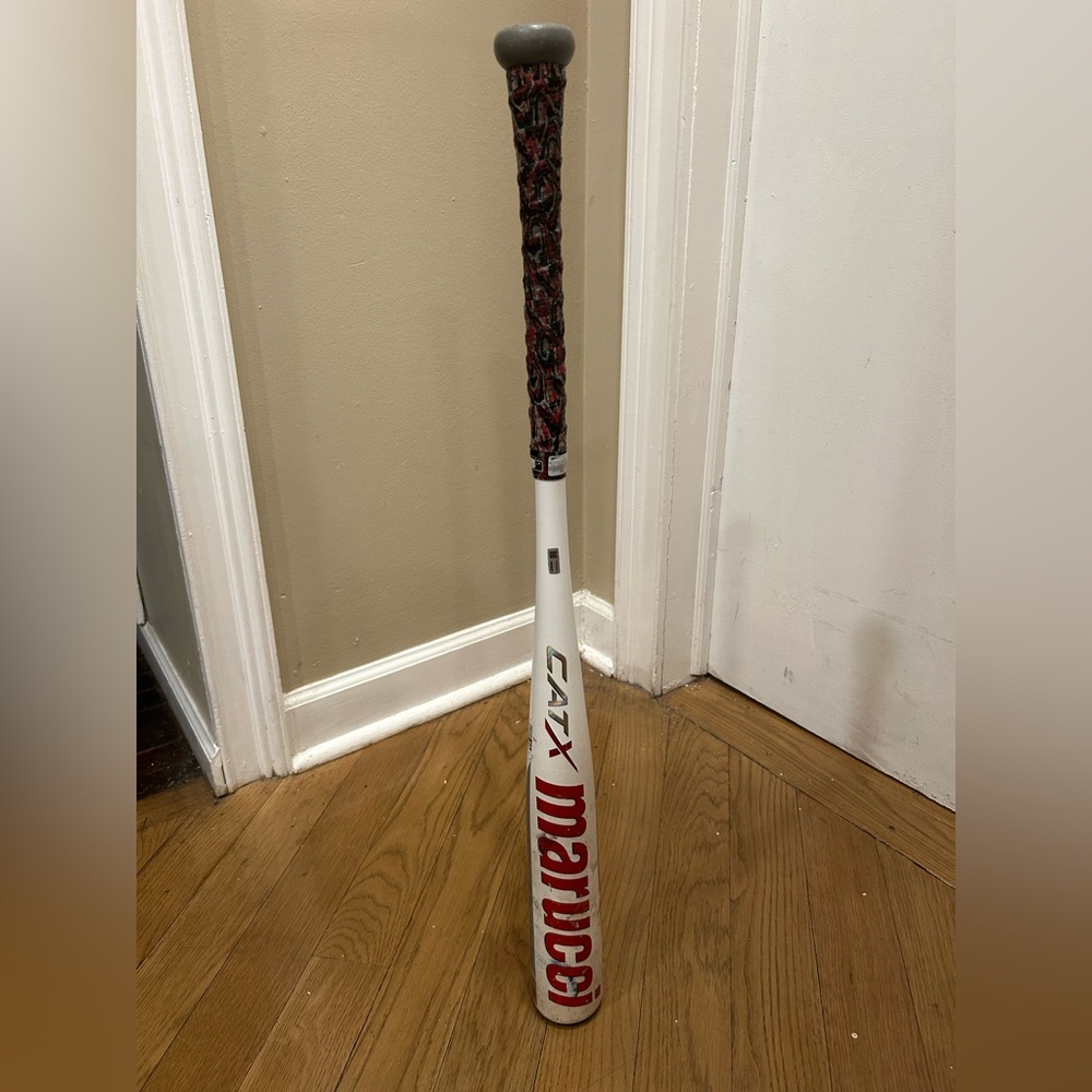 Marucci CATX Baseball Bat - White and Red